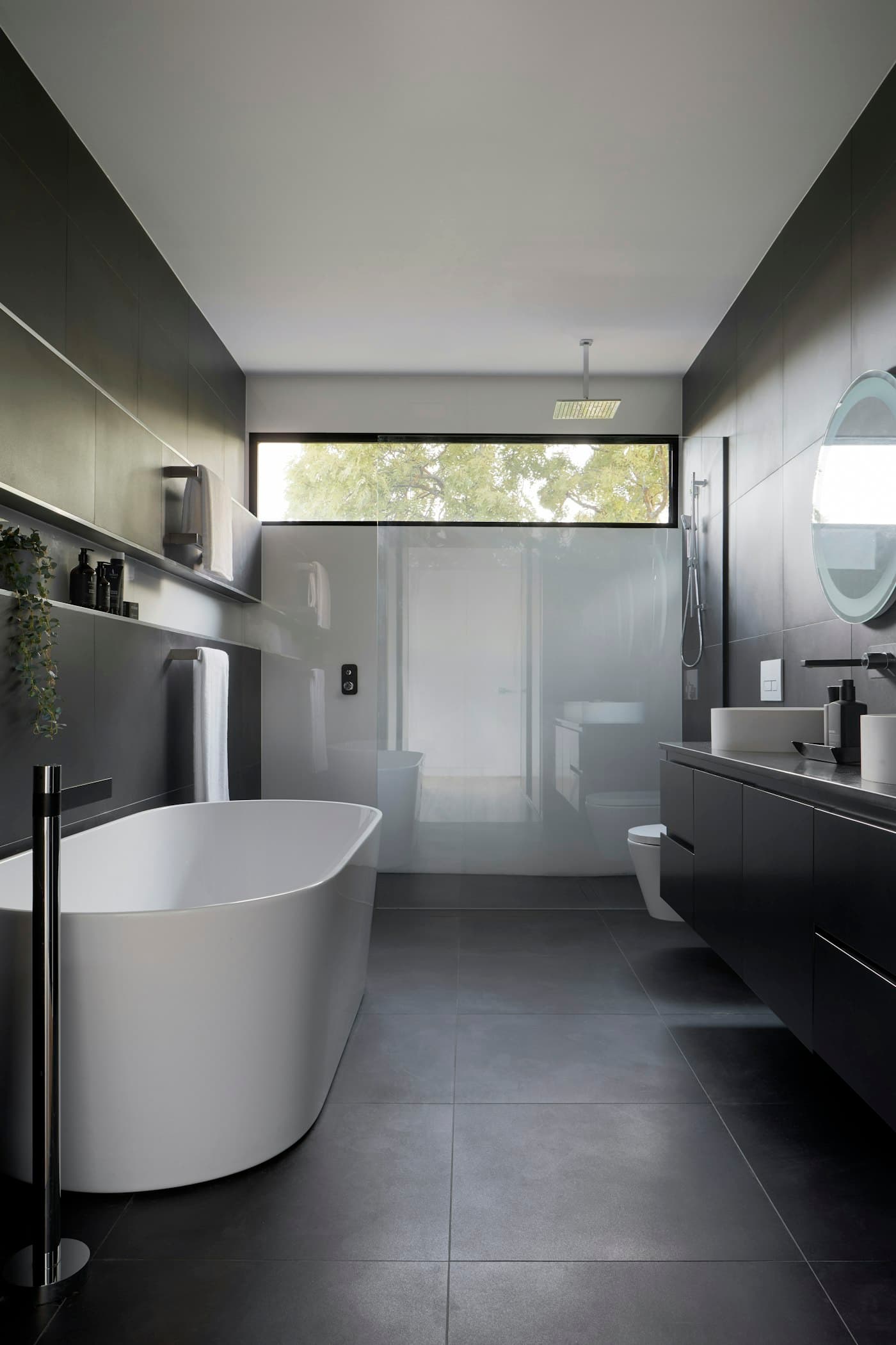 Finished bathroom used as photo proof after a clean